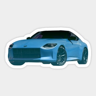 Nissan 400Z Cyan Sticker